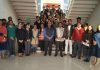 Resources persons with students and faculty members of ICccR & HRM during a session at JU on Friday.