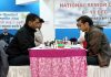Chess players showing keen interest during Senior National Chess Championship at Jammu on Wednesday. —Excelsior/Rakesh