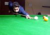 A cueist in action during Six Red Ball match at Billiards Hall, MA Stadium Jammu on Wednesday. —Excelsior/Rakesh