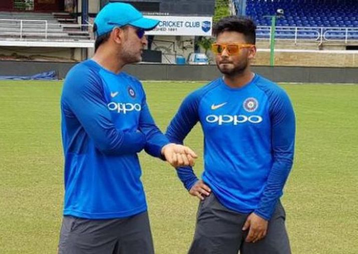 Pant with Dhoni