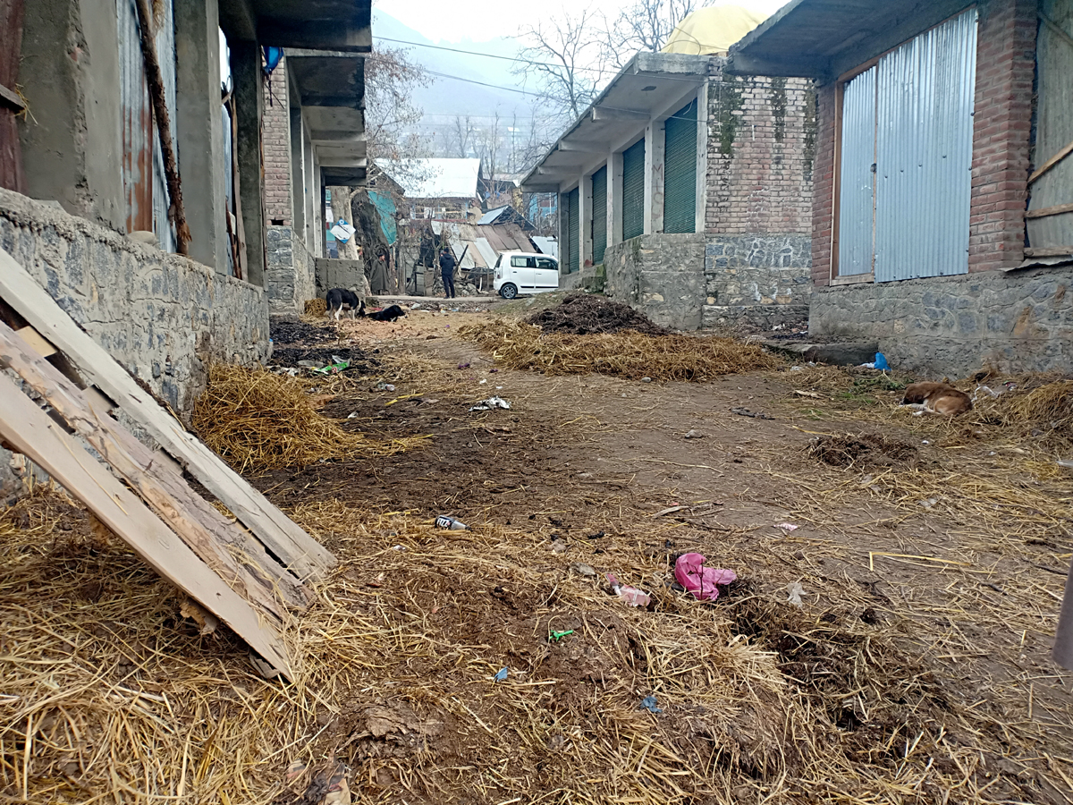 Aishmuqam shopping complex lying abandoned. —Excelsior/Sajad Dar Aishmuqam shopping complex lying abandoned. —Excelsior/Sajad Dar