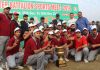 Overall champion IRP-17th Battalion players, DGP Dilbag Singh and others pose for group photograph at Gulshan Ground Jammu on Sunday. -Excelsior/Rakesh