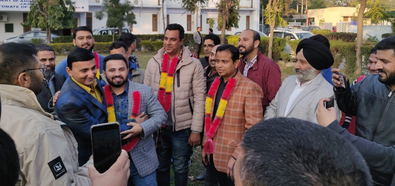 Newly elected office bearers of JKVDA Jammu. Newly elected office bearers of JKVDA Jammu.