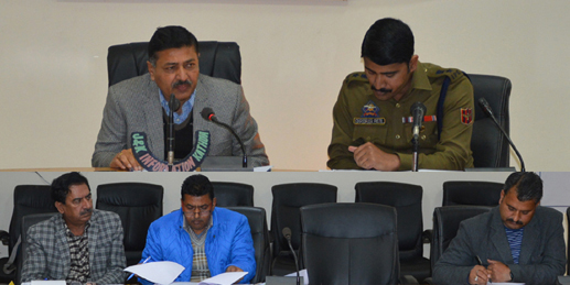 DC Kathua chairing a meeting on Wednesday. DC Kathua chairing a meeting on Wednesday.