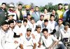 Winners posing alongwith DG Sports, Dr Saleem-ur-Rehman and other dignitaries in Jammu on Saturday.