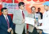 Advisor Vijay Kumar honouring sportspersons of Forest Department in Jammu.