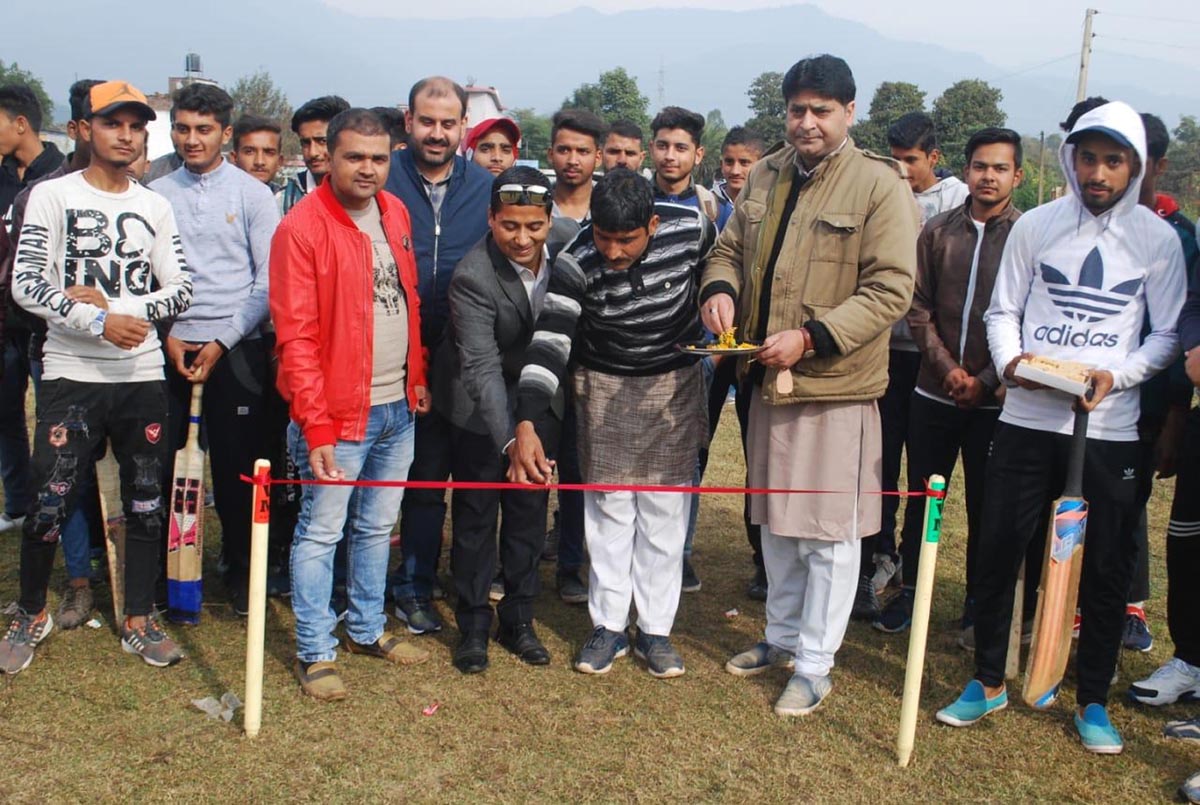 Secretary CCI Gourav Gupta inaugurating Ramkot Cricket Tournament on Wednesday. Secretary CCI Gourav Gupta inaugurating Ramkot Cricket Tournament on Wednesday.
