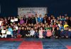 Medal winners and dignitaries posing for group photograph at Jammu.