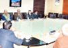 Advisor K Vijay Kumar chairing a meeting on Monday.