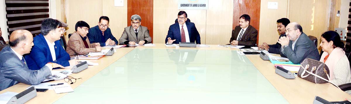 Advisor Vijay Kumar chairing a meeting on Tuesday. Advisor Vijay Kumar chairing a meeting on Tuesday.