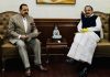 Union Minister Dr Jitendra Singh calling on Vice President M. Venkaiah Naidu, at New Delhi on Wednesday.