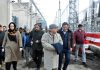 Advisor Kewal Kumar Sharma during visit to Zainakote Grid Station on Saturday.