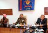 DGP Dilbag Singh reviewing functioning of Police Hospital Jammu on Wednesday.