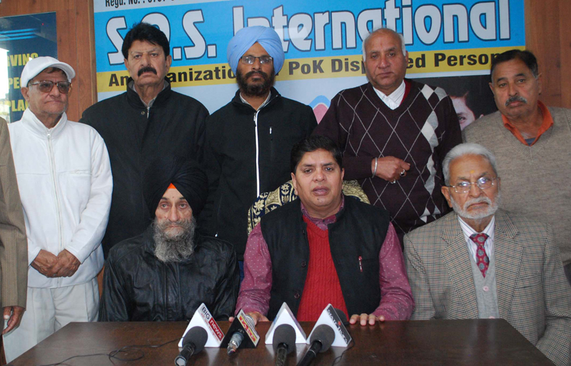 SOS International chairman, Rajiv Chuni, addressing a press conference —Excelsior/Rakesh SOS International chairman, Rajiv Chuni, addressing a press conference —Excelsior/Rakesh