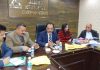 Jammu Municipal Corporation Commissioner, Pankaj Magotra chairing a meeting on Tuesday.