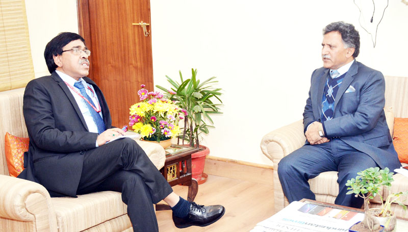Advisor Ganai during meeting with Union Tourism Secretary Yoginder Tripathy. Advisor Ganai during meeting with Union Tourism Secretary Yoginder Tripathy.