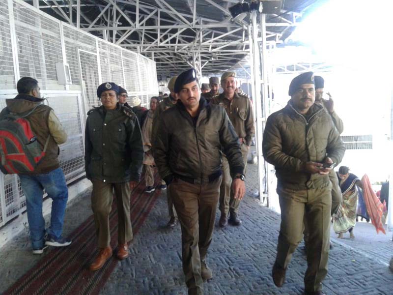 page5-3 DIG Udhampur-Reasi range Suleman Choudhary visiting Bhawan for security review on Thursday.