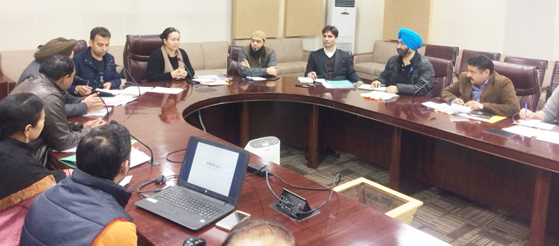 DG RDD, Rehana Batul, chairing a meeting of officers at Panchayat Bhawan, Jammu. DG RDD, Rehana Batul, chairing a meeting of officers at Panchayat Bhawan, Jammu.