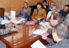 Principal Secy Finance chairing a meeting on Wednesday.