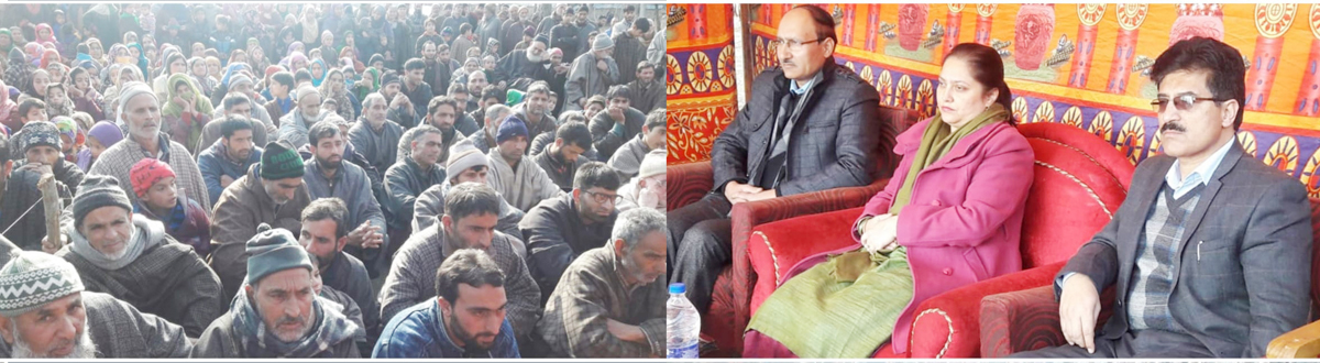 RDD Secretary, Sheetal Nanda, along with other officers at a public function in Kulgam. RDD Secretary, Sheetal Nanda, along with other officers at a public function in Kulgam.