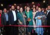 Punjabi singer and actor, Sharry Mann inaugurating Royal Park-a banquet hall at Jammu on Tuesday.