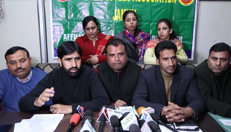 Leaders of NHM, RNTCP and NACO addressing a press conference at Jammu. —Excelsior/Rakesh Leaders of NHM, RNTCP and NACO addressing a press conference at Jammu. —Excelsior/Rakesh