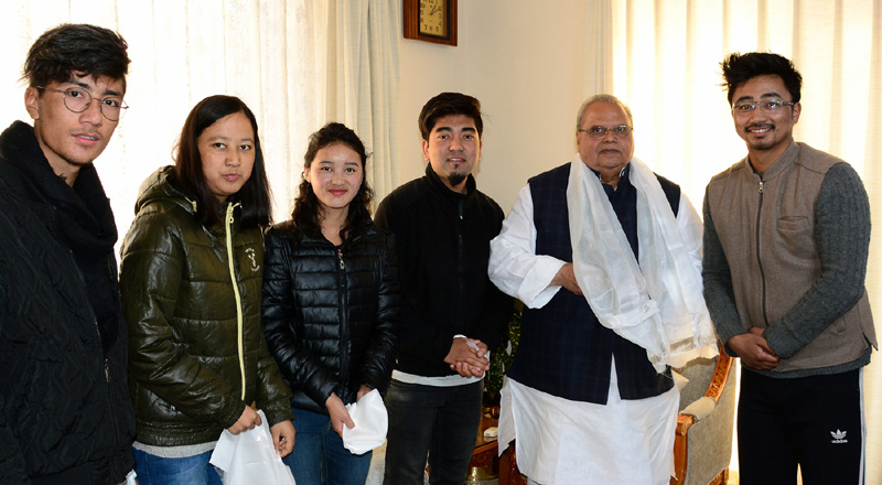 Governor meeting with All Ladakh Student Association Jammu delegation on Friday. Governor meeting with All Ladakh Student Association Jammu delegation on Friday.