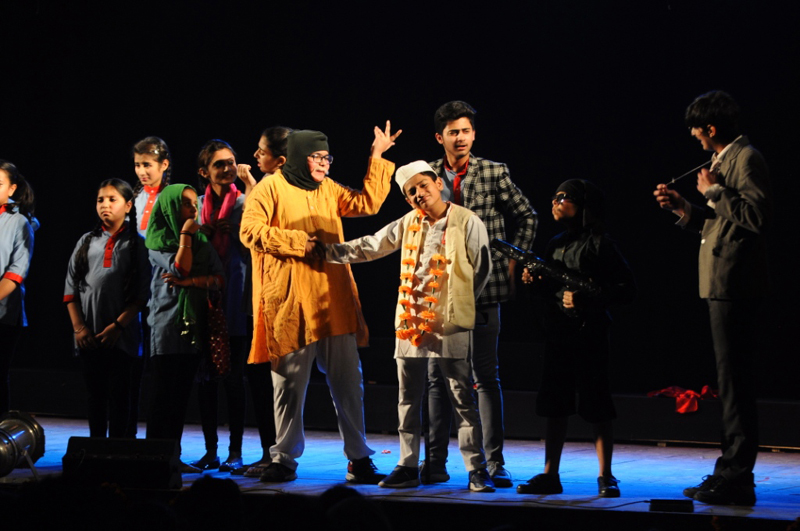 Natrang artists presenting the play ‘Aap Humare Hai Kaun’ during National Children Theatre Festival in Assam. Natrang artists presenting the play ‘Aap Humare Hai Kaun’ during National Children Theatre Festival in Assam.