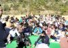 R S Pathania addressing a public meeting in Ramnagar constituency on Thursday.