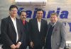 Officials of Kajaria Ceramics during inaugurating of Eternity World Showroom at Jammu.