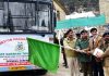 Deputy Commissioner Kishtwar, Angrez Singh Rana flagging-off a group of students of District Kishtwar for Bharat Darshan tour.