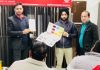 Officials of Merino Panel Products Limited briefing contractors about their products during a meeting at Jammu.