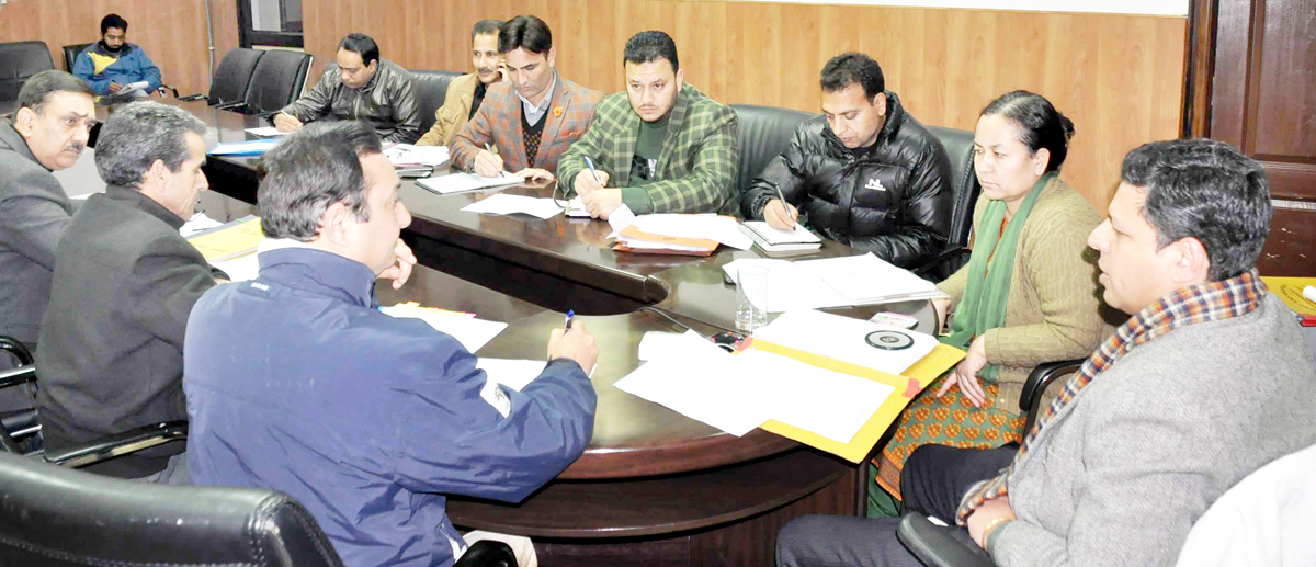Divisional Commissioner Sanjeev Verma chairing a meeting on Saturday. Divisional Commissioner Sanjeev Verma chairing a meeting on Saturday.