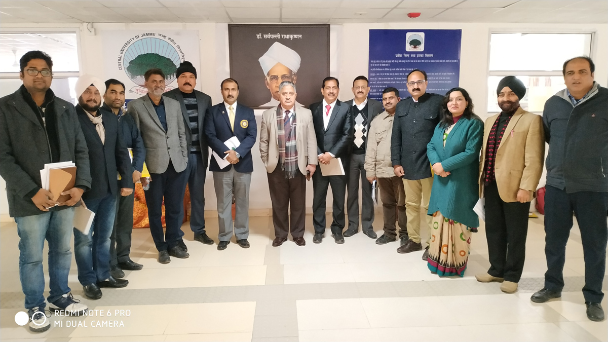 Members of Sports Advisory Council CUJ posing along with its Vice Chancellor Prof Ashok Aima. Members of Sports Advisory Council CUJ posing along with its Vice Chancellor Prof Ashok Aima.