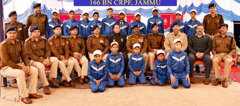 Children posing along with DIG CRPF and other dignitaries before leaving foir Bharat Darshan tour. Children posing along with DIG CRPF and other dignitaries before leaving foir Bharat Darshan tour.