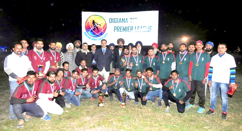 Winner team and dignitaries posing for group photograph at Jammu on Tuesday. Winner team and dignitaries posing for group photograph at Jammu on Tuesday.