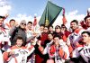 ITBP team posing along with chief guest CEC, LAHDC, Leh Jamyang Tsering Namgyal after winning the Cup.