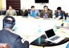 Advisor K K Sharma chairing a meeting on Monday.