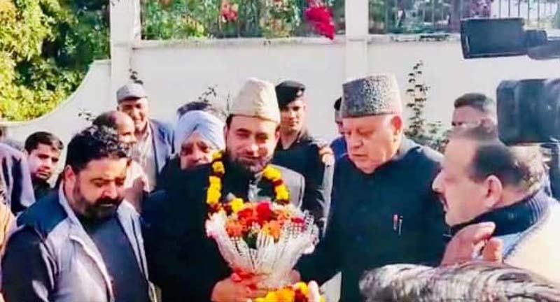 NC President Dr Farooq Abdullah during a function on Friday. NC President Dr Farooq Abdullah during a function on Friday.