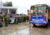 IG BSF Jammu, N.S Jamwal flagging-off 'Bharat Darshan' tour for children of remote border areas in Jammu.