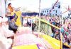 Sikh devotees at Gurpurab function at Digiana Ashram in Jammu.