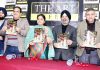 Former Minister, Priya Sethi along with other guests releasing monthly news magazine 'The Art Effect' in Jammu on Sunday. -Excelsior/Rakesh