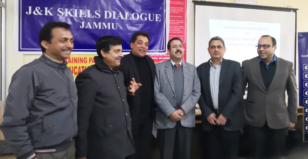 CII representatives and other guests during J&K Skill Dialogue in Jammu. CII representatives and other guests during J&K Skill Dialogue in Jammu.