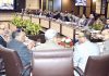 Chief Secretary chairing a meeting on Monday.