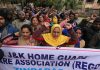 Home Guards taking out a rally in Jammu on Wednesday.