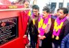 Member Parliament Jugal Kishore Sharma inaugurating multi-crore project in Rajouri.