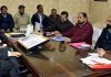 Secretary PHE Farooq Ahmed Shah chairing a meeting on Tuesday.