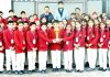 Students from 'Dramatics Class' of MV International School, who brought laurels to the School by winning 2nd position on the 70th Republic Day celebration organized by District Administration at Rani Suchait Singh Stadium Samba. They presented a life sketch of Brigadier Rajinder Singh in front of the audience. Gourav Abrol, Director MV International School and KL Dogra lauded the efforts of the students for this achievement.