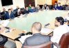 Principal Secretary Finance, Navin K Choudhary chairing a meeting on Monday.