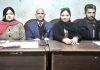 Director Research SKUAST-J, Dr JP Sharma and others during a press conference at Jammu.
